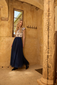 CASSIS BLUE TULLE SKIRT