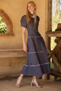 SALON DE PROVENCE CHAMBRAY DRESS