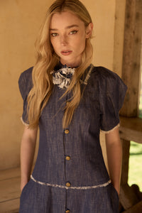 SALON DE PROVENCE CHAMBRAY DRESS