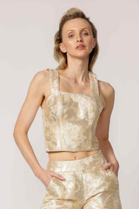Orleans Corset - Silver Gold
